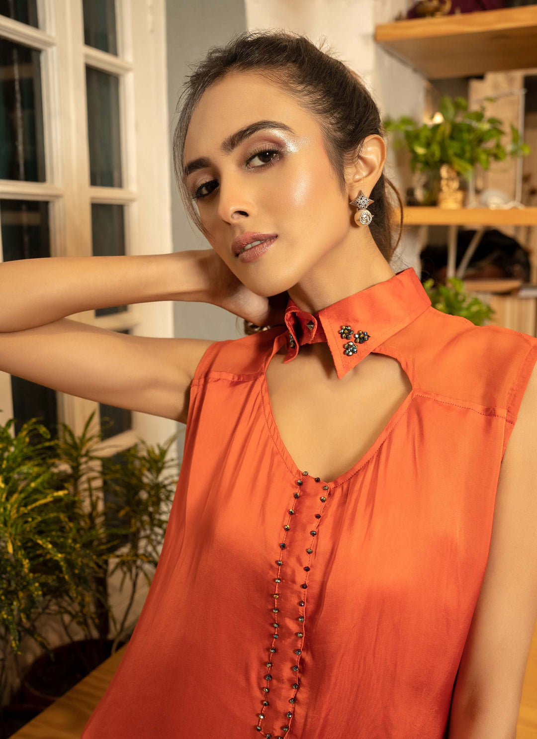 rust-orange-satin-dress-5
