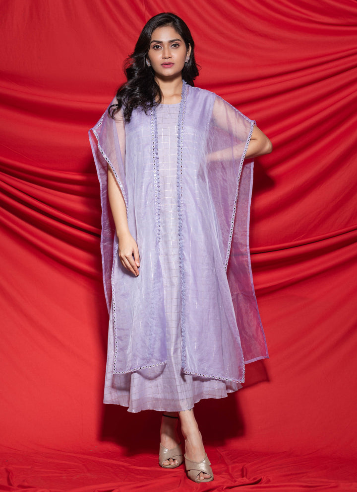 Lilac Mirror Jacket Dress Front