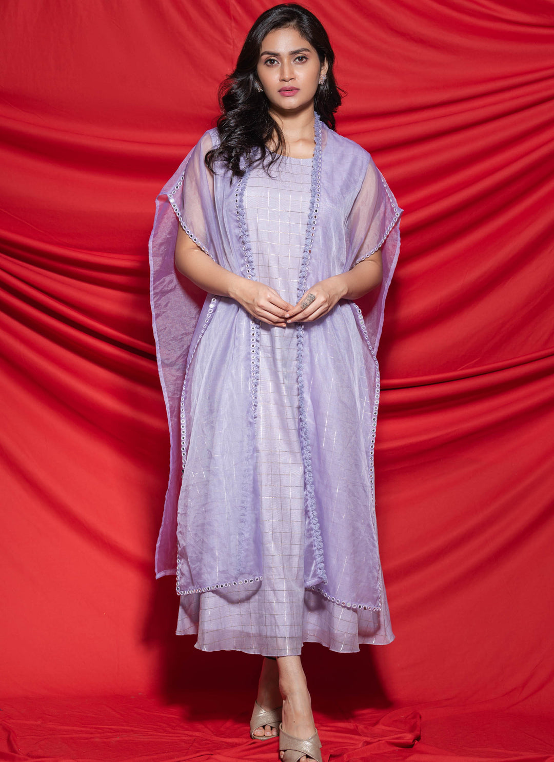 Lilac Mirror Jacket Dress Full