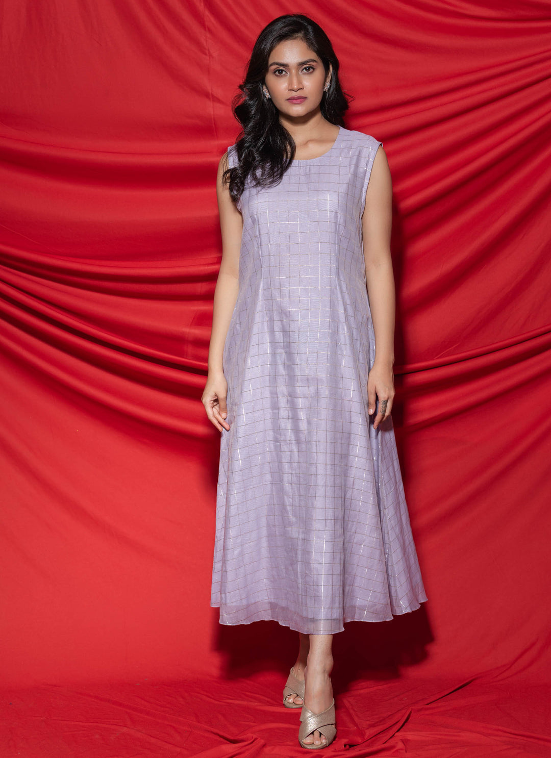 Lilac Mirror Jacket Dress Without Jacket