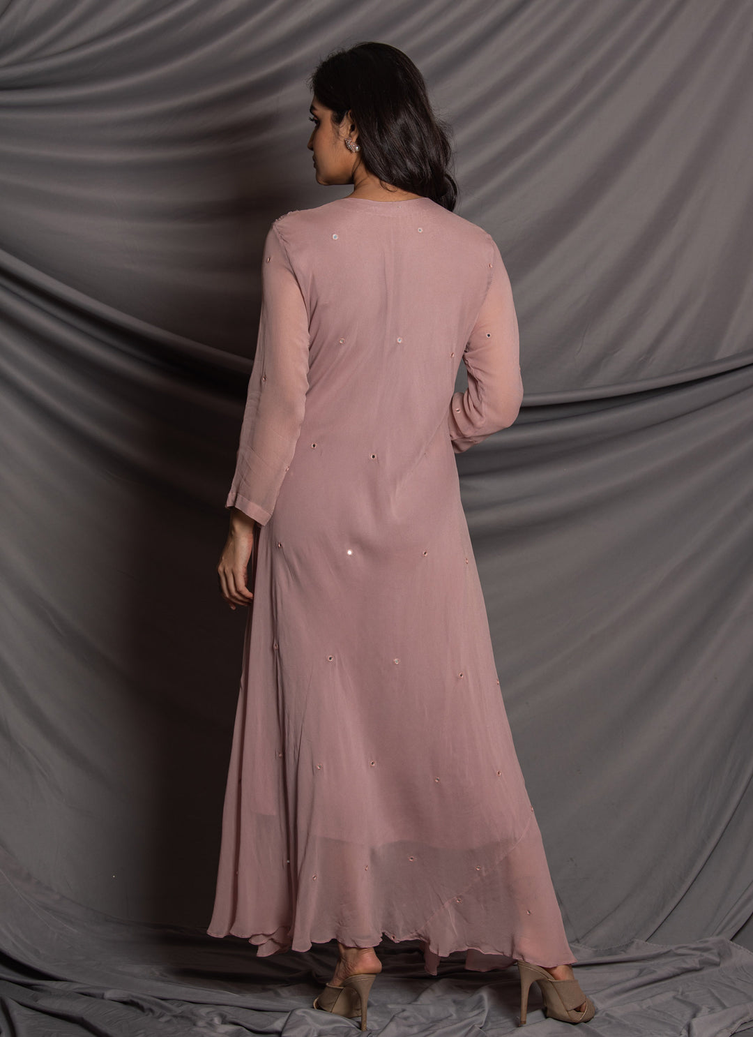 Pink Indian Party Dress Back
